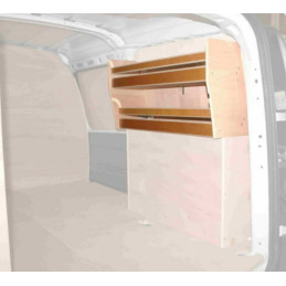 Casier bois ar Droit sans bacs Dacia Logan Van à partir de 2009 (L:78 x P:23 x H:39)