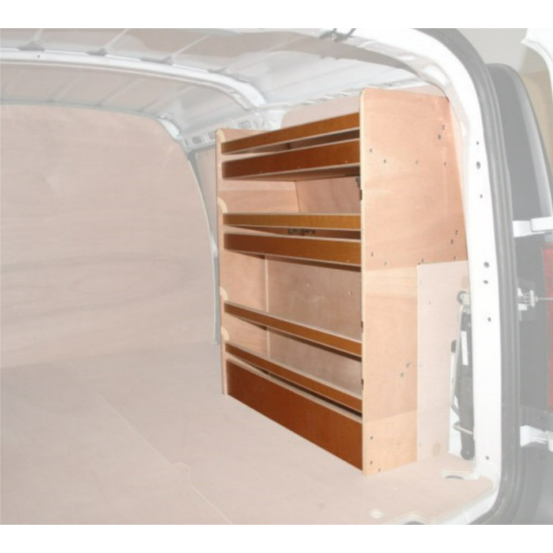 Casier bois ar Droit sans bacs Dacia Logan Van à partir de 2009 (L:78 x P:32 x H:86)