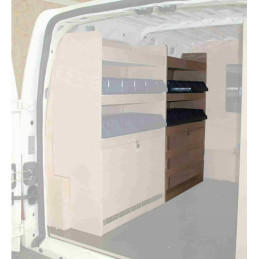 Casier bois av Gauche avec bacs Ford Connect L1 de Juillet 2002 à Février 2014 (L:67 x P:36 x H:107)