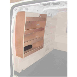 Casier bois ar Gauche sans bacs Ford Connect L1 de Juillet 2002 à Février 2014 (L:67 x P:21 x H:78)