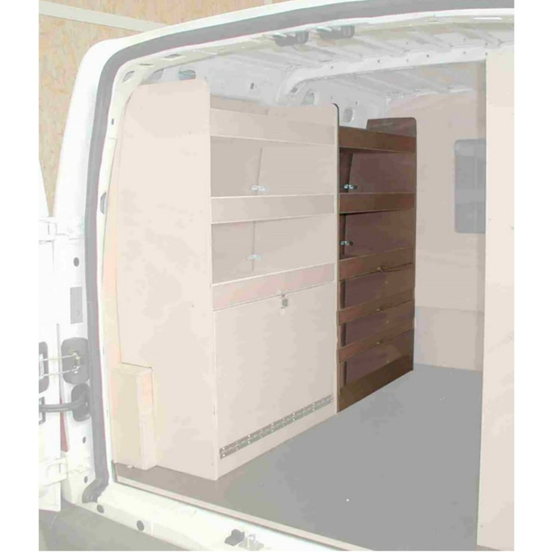 Casier bois av Gauche sans bacs Ford Connect L1 de Juillet 2002 à Février 2014 (L:67 x P:36 x H:107)
