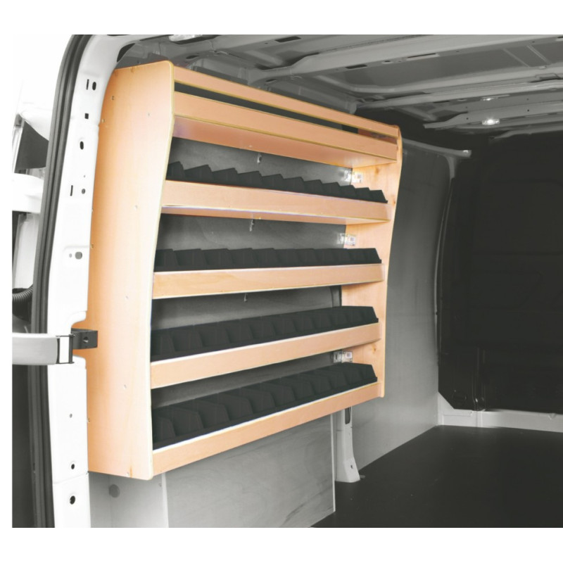 Casier bois ar Gauche avec bacs Ford Custom L1 de 2013 à 2023 (L:103 x P:24 x H:93)