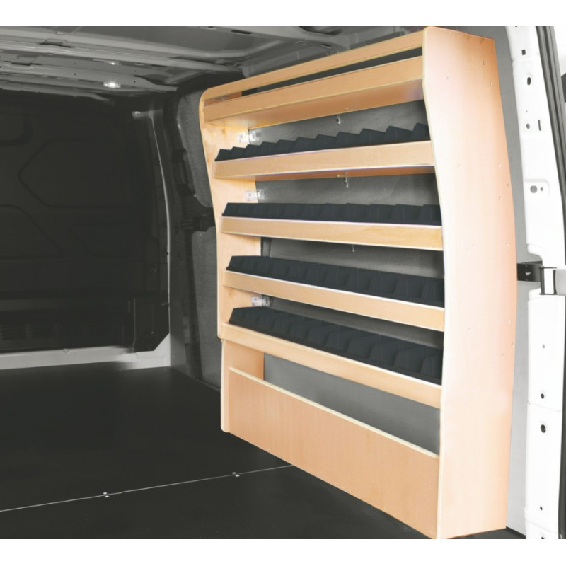 Casier bois ar Droit avec bacs Ford Custom L1 de 2013 à 2023 (L:103 x P:38 x H:130)