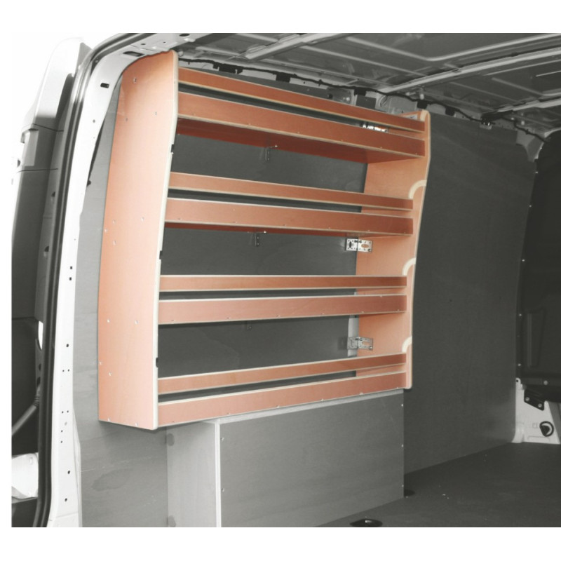 Casier bois sans bacs ar Gauche Mercedes Vito L3 à partir de Septembre 2014 (L:128 x P:21 x H:89)