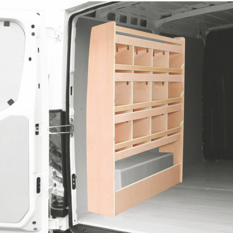 Casier intercalaires Droit ou Gauche Iveco Daily H1 Propulsion roues simples à partir de Juillet 2014 (L:103 x P:33 x H:132)