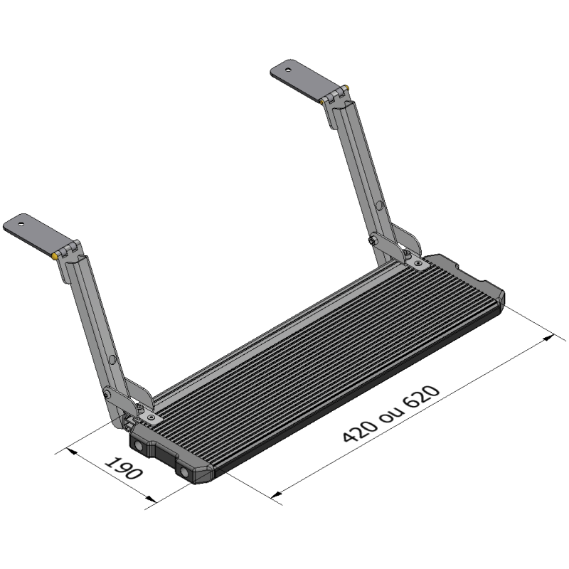 Marchepied latéral repliable Citroën Jumper L2H1