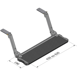 Marchepied latéral repliable Citroën Jumpy L3H1