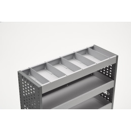 5 séparateurs pour tablettes - 380 mm - Rhino