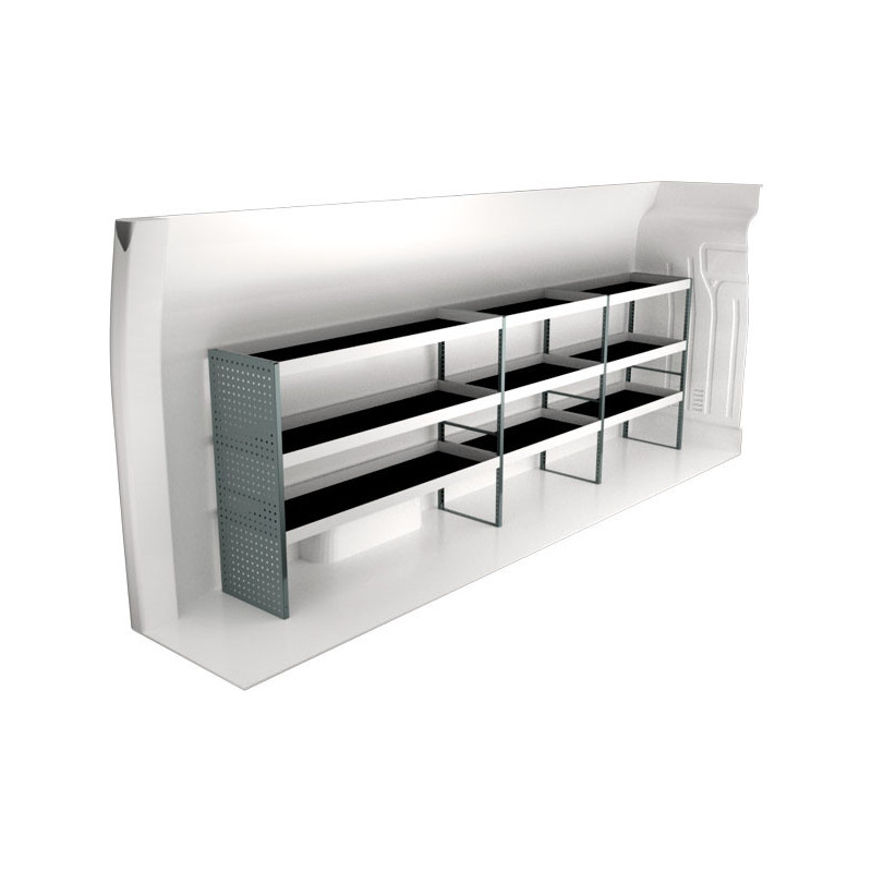 Rangement métallique Gauche Opel Movano L4 de Février 2010 à Septembre 2021 (L:369 x P:47 x H:122)