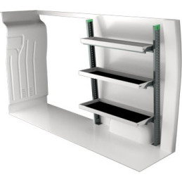Rangement métallique Gauche ou Droit Nissan NV400 L2H2 à partir de 2010 (L:124 x P:47 x H:178)