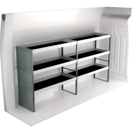 Rangement métallique Gauche Nissan NV400 L2 à partir de 2010 (L:244 x P:47 x H:122)