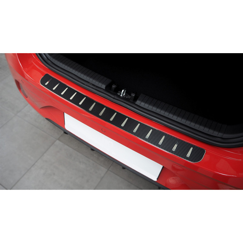 Protection de seuil de coffre Citroën Berlingo 2 de Juillet 2008 à Juin 2018 - acier + feuille de carbone