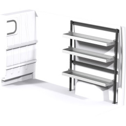 gauche ou droit Opel Movano L1H1 à partir D'Octobre 2021 (L:125 x P:50 x H:160)