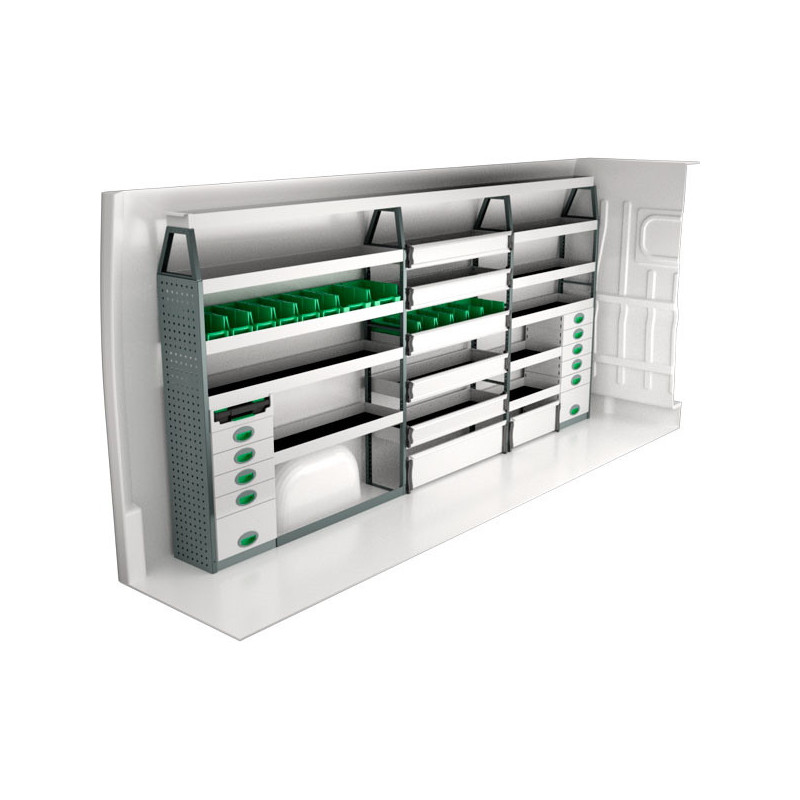 gauche Opel Movano L4H2 à partir D'Octobre 2021 (L:351 x P:30 x H:173)