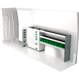 gauche ou droit Opel Movano L4H2 à partir D'Octobre 2021 (L:228 x P:30 x H:100)