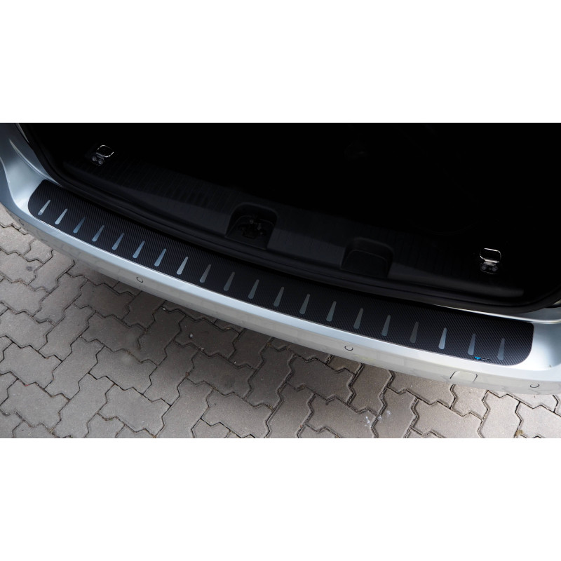 Protection de seuil de coffre Volkswagen Caddy de 2004 à 2010 - Acier + Feuille de carbone