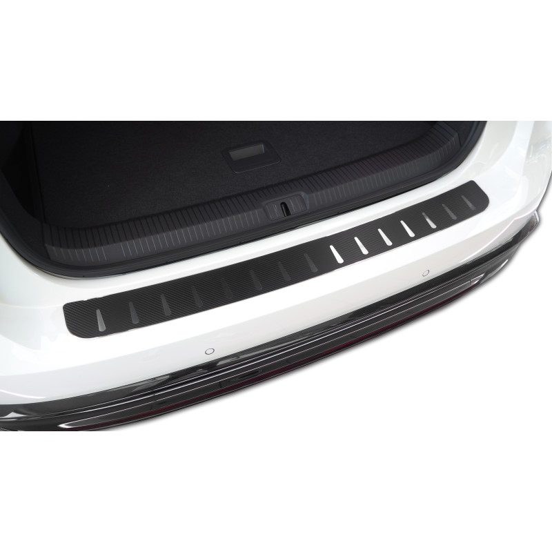 Protection de seuil de coffre Volkswagen Transporter T5 à partir de 2002 - Acier + Feuille de carbone