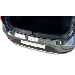 Protection de seuil de coffre Volkswagen T6 à partir de Juin 2015 - Portes Battantes - Acier Miroir