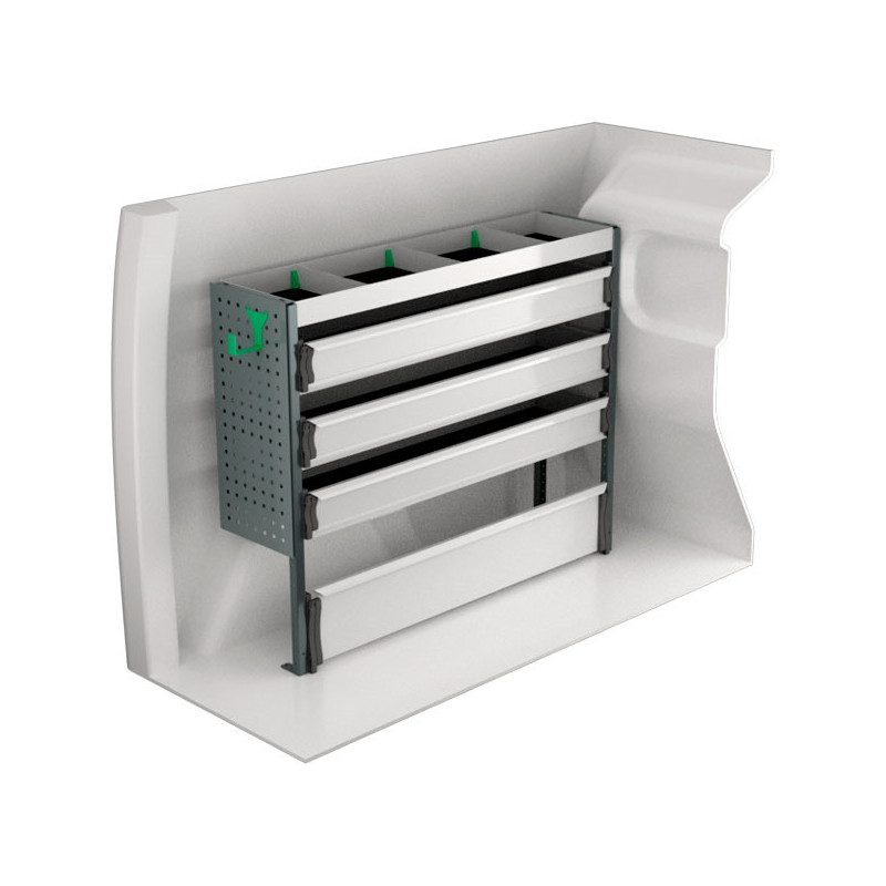 gauche Fiat Doblo L1H1 à partir de Juin 2022 (L:124 x P:30 x H:100)