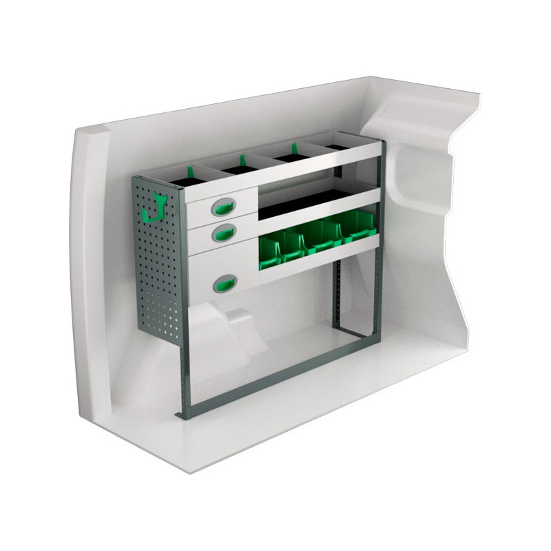 gauche Opel Combo L1H1 à partir de Juillet 2018
 (L:124 x P:30 x H:100)