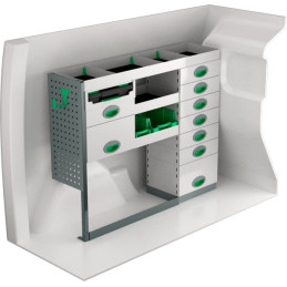 gauche Opel Combo L1H1 à partir de Juillet 2018
 (L:124 x P:30 x H:100)