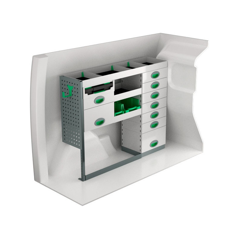 gauche Opel Combo L1H1 à partir de Juillet 2018
 (L:124 x P:30 x H:100)