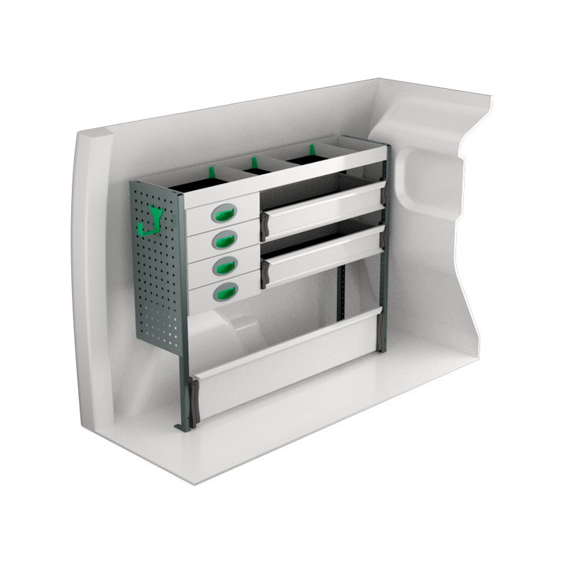 gauche Opel Combo L1H1 à partir de Juillet 2018
 (L:124 x P:30 x H:100)