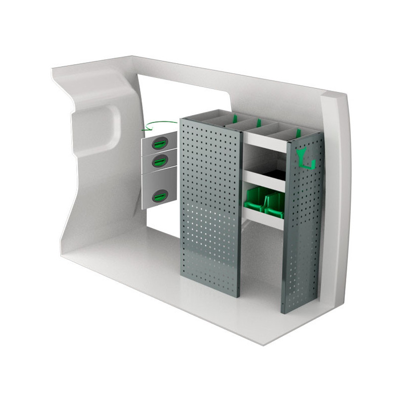 gauche ou droit Opel Combo L1H1 à partir de Juillet 2018 (L:80 x P:30 x H:100)