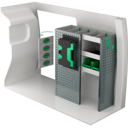 gauche ou droit Opel Combo L1H1 à partir de Juillet 2018 (L:80 x P:30 x H:100)