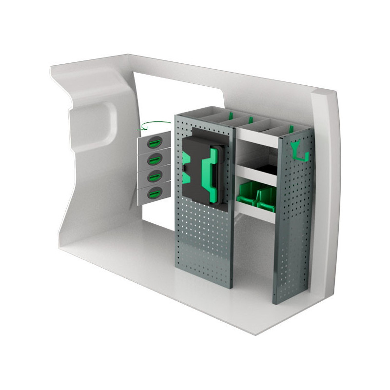 gauche ou droit Opel Combo L1H1 à partir de Juillet 2018 (L:80 x P:30 x H:100)