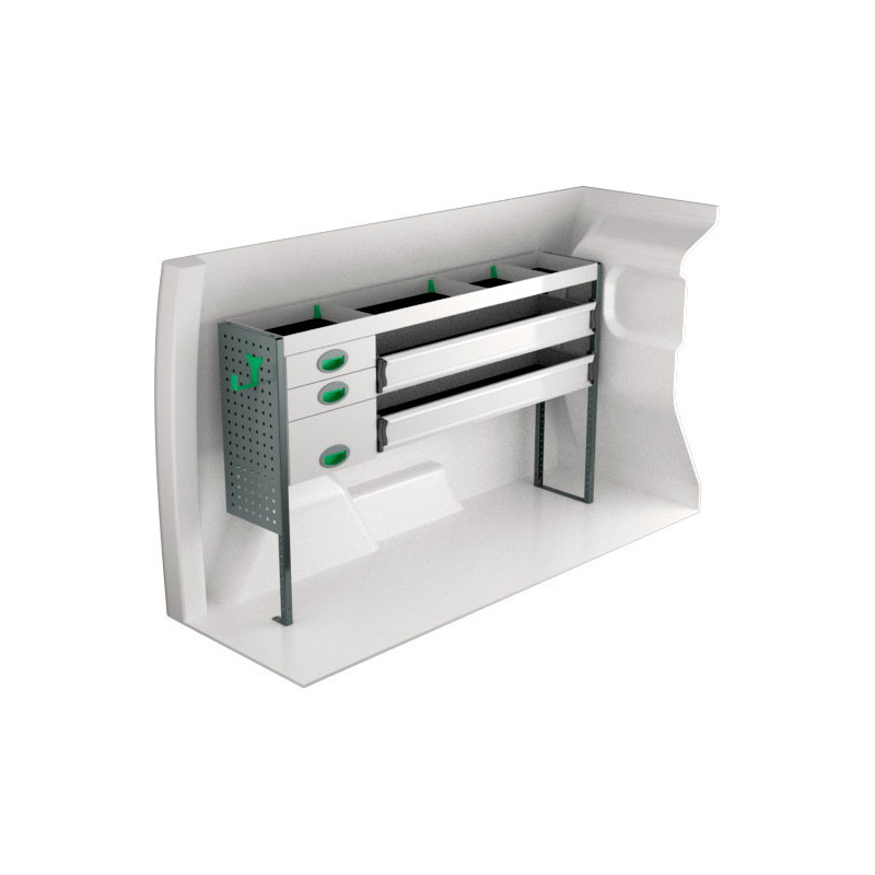 gauche Opel Combo L2H1 à partir de Juillet 201 (L:163 x P:30 x H:100)