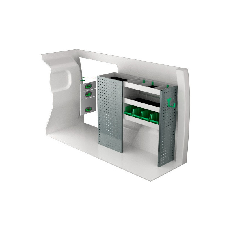 gauche ou droit Opel Combo L2H1 à partir de Juillet 2018
 (L:110 x P:30 x H:100)