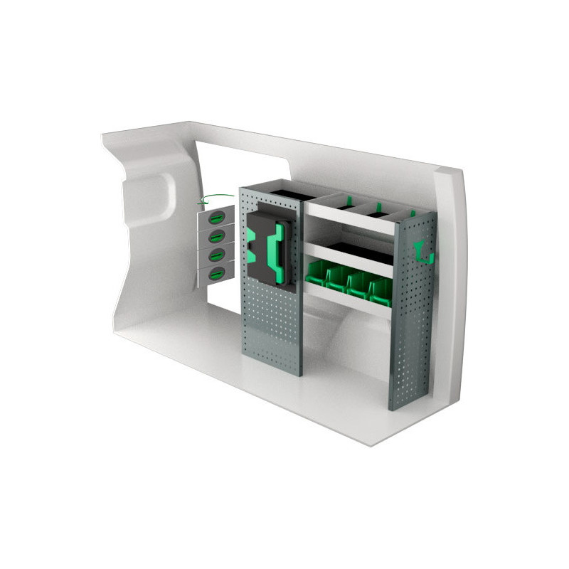 gauche ou droit Opel Combo L2H1 à partir de Juillet 2018
 (L:110 x P:30 x H:100)