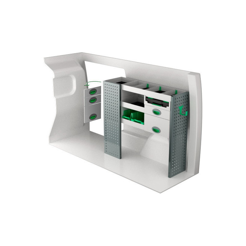 gauche ou droit Opel Combo L2H1 à partir de Juillet 2018
 (L:111 x P:30 x H:100)