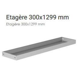 Rangement métallique 1539x300x1440 - Position droite