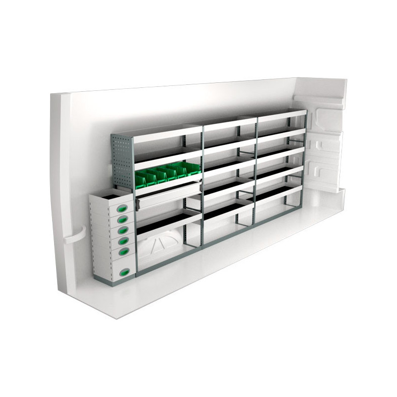 gauche Volkswagen Crafter L4H3 à partir de Janvier 2017 (L:359 x P:30 x H:144)