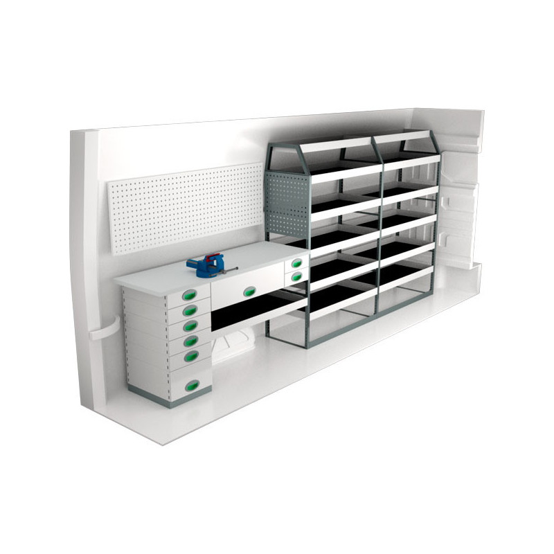 gauche Volkswagen Crafter L4H3 à partir de Janvier 2017 (L:356 x P:47 x H:167)