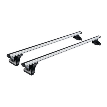 2 Barres de toit Aluminium 128cm Citroen Nemo