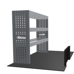 Rangement métallique Gauche Peugeot Partner L1 à partir de Juillet 2018 (L:126 x P:38 x H:110)