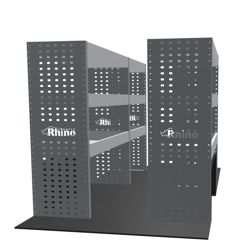 Rangements métalliques Gauche et Droit Opel Combo L2 à partir de Juillet 2018 (L:159 / 96 x P:38 x H:110)