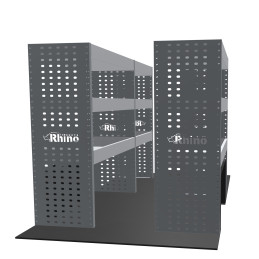 Rangements métalliques Gauche et Droit Fiat Doblo L2 à partir de Juin 2022 (L:159 / 96 x P:38 x H:110)