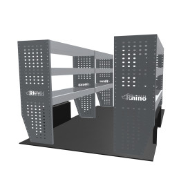 Rangements métalliques Gauche et Droit Citroën Jumpy L3 à partir de Mai 2016 (L:120 / 100 x P:38 x H:110)