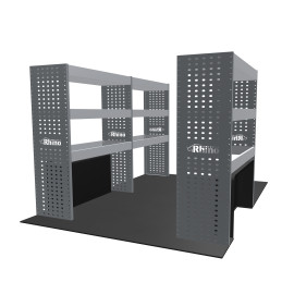 Rangements métalliques Gauche et Droit Fiat Ducato L1H1 à partir de Juin 2006 (L:209/106 x P:38 x H:130)