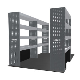 Rangements métalliques Gauche et Droit Citroën Jumper L2H2 à partir de Juin 2006 (L:269/126 x P:38 x H:160)