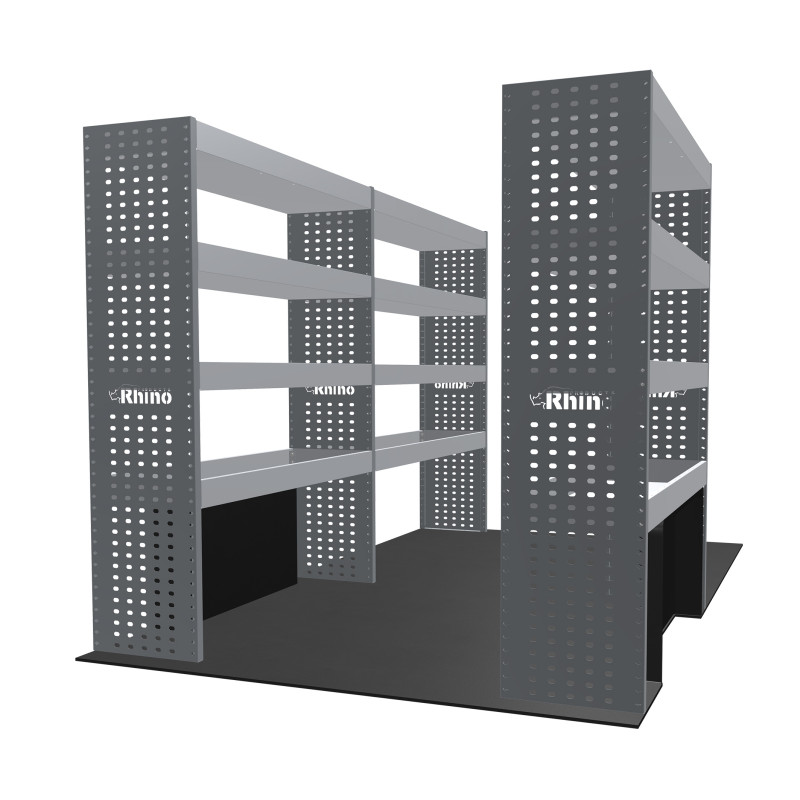 Rangements métalliques Gauche et Droit Peugeot Boxer L2H2 à partir de Juin 2006 (L:269/126 x P:38 x H:160)