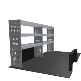 Rangement métallique Gauche Citroën Jumper L2H1 à partir de Juin 2006 (L:249 x P:38 x H:130)