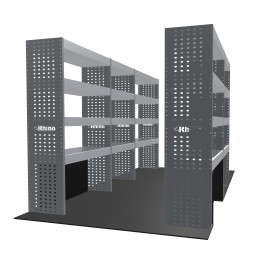 Rangements métalliques Gauche et Droit Fiat Ducato L3H2 à partir de Juin 2006 (L:312/189 x P:38 x H:160)