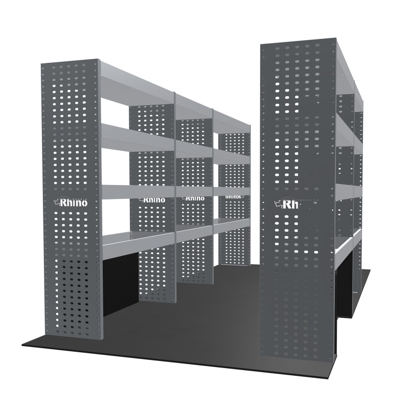 Rangements métalliques Gauche et Droit Citroën Jumper L3H2 à partir de Juin 2006 (L:312/189 x P:38 x H:160)