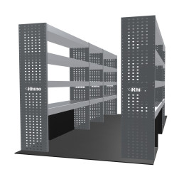 Rangements métalliques Gauche et Droit Opel Movano L4H2 à partir D'Octobre 2021 (L:352/229 x P:38 x H:160)