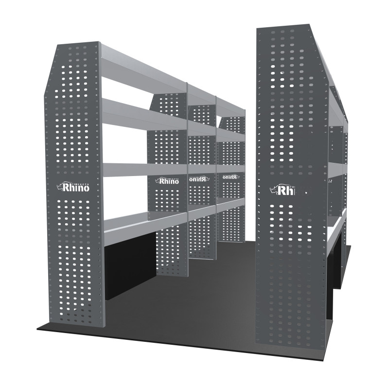 Rangements métalliques Gauche et Droit Opel Movano L4H3 à partir D'Octobre 2021 (L:352/229 x P:38/27 x H:170)